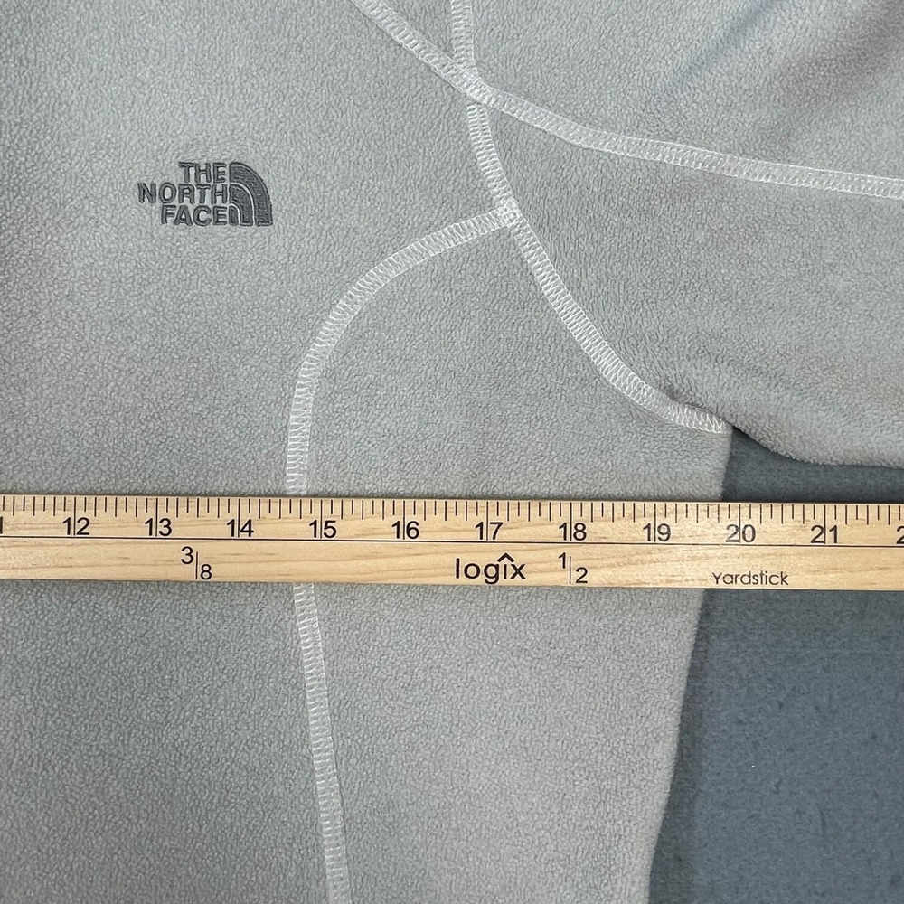 The North Face Grey TKA 100 Quarter Zip Fleece Pullover Women Medium - Picture 6 of 9